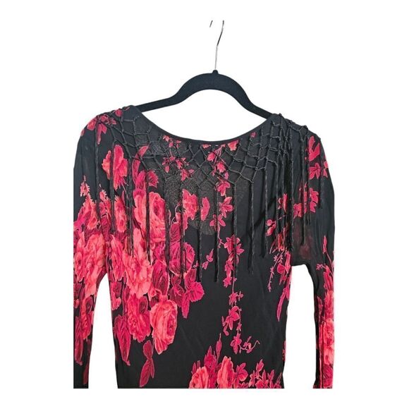 TEMPTATIONS Floral Fringe Skirt Set - Size Large - Picture 5 of 10